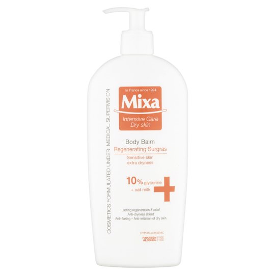 Mixa Intensive Care Dry Skin regenerační promašťující tělové mléko 400ml