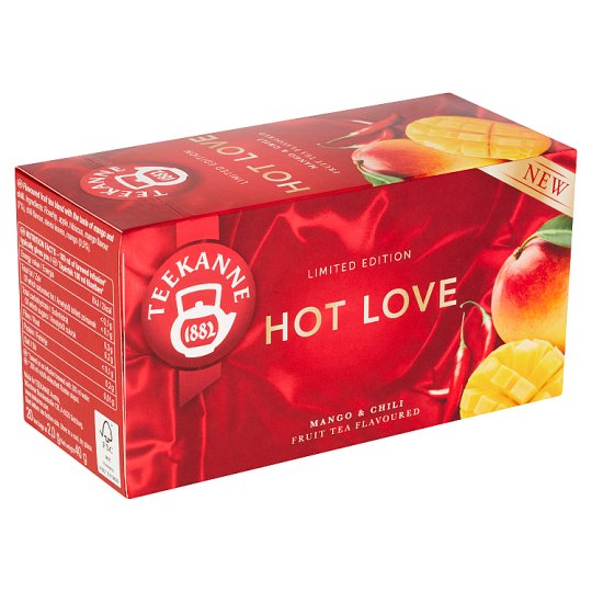 TEEKANNE Hot Love, Fruit-Herbal Tea, 20 Tea Bags, 40g