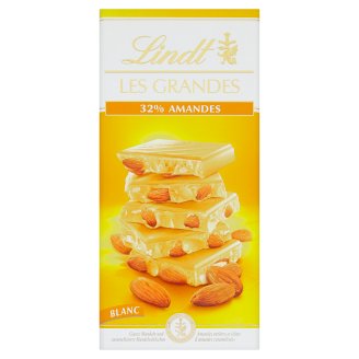 Lindt Les Grandes bílá čokoláda s mandlemi 150g