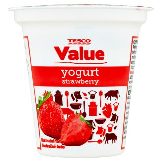 Tesco Value Jogurt jahodový 125g
