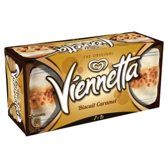 Viennetta Biscuit Caramel mražený krém s karamelovou a vanilkovou příchutí 650ml