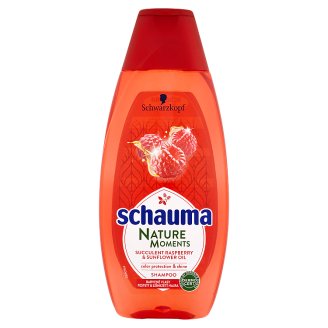 Schauma Nature Moments šampon pro ochranu barvy a lesk šťavnatá malina a slunečnicový olej 400ml