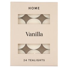 Tesco Home Vanilla Scented Tealights 24 x 8.3g