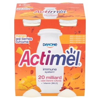 Danone Actimel Jogurtové mléko s mangem, kurkumou a goji 4 x 100g