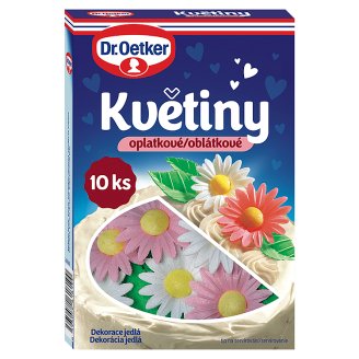 Dr. Oetker Květiny oplatkové 10 ks 4g