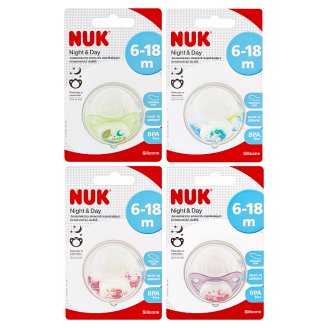 Nuk Night & Day Ortodontický dudlík - mix variant