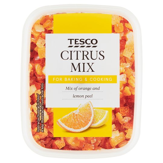 Tesco Pomerančové a citronové kostky 100g