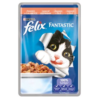 FELIX Fantastic s lososem v želé 100g