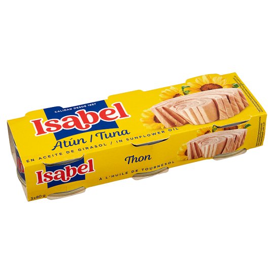 Isabel Tuna in Sunflower Oil 3 x 80g (240g)