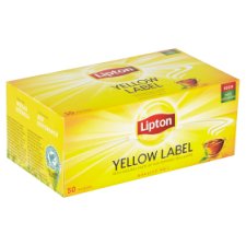 Lipton Černý aromatizovaný čaj Yellow label 50 sáčků