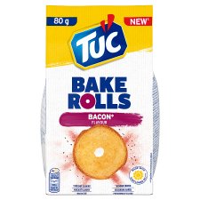 Tuc Bake Rolls Bacon Flavour 80g