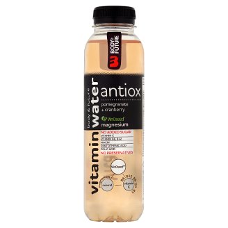 Body&Future Antiox nesycená vitamínová voda granátové jablko - brusinka 400ml
