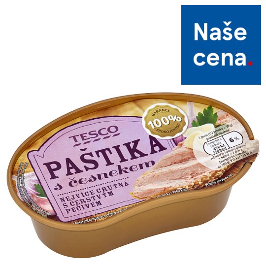Tesco Paštika s česnekem 150g