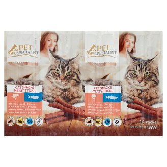 Tesco Pet Specialist Tyčinky bohaté na lososa a pstruha 10 x 5g