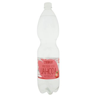 Tesco Minerální voda neperlivá s příchutí jahoda 1,5l