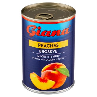 Giana Broskve plátky ve sladkém nálevu 410g