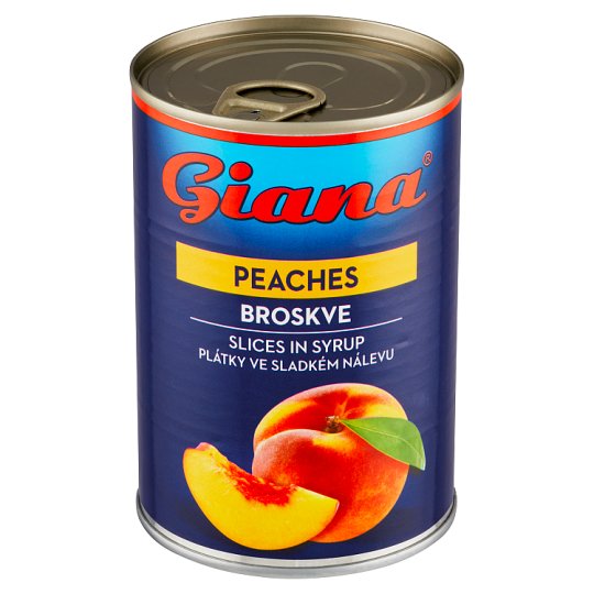 Giana Broskve plátky ve sladkém nálevu 410g
