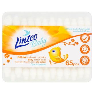 Linteo Baby Dětské vatové tyčinky 65 kusů