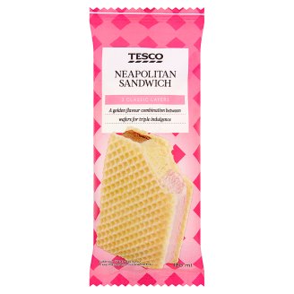 Tesco Neapolitan Sandwich mražený krém v oplatce 80g