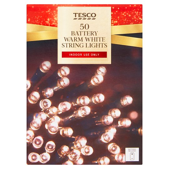 Tesco 50 Battery Warm White Lights