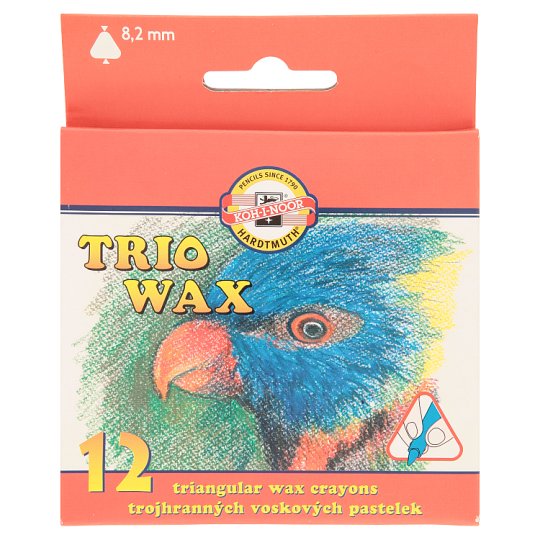 KOHINOOR Triowax Triangular Wax Crayons 8.2 mm 12 pcs Tesco Groceries
