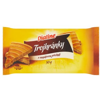 Dialine Trojhránky s nugátovou příchutí 50g