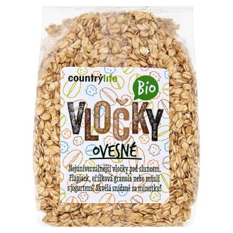 Country Life Bio vločky ovesné 500g