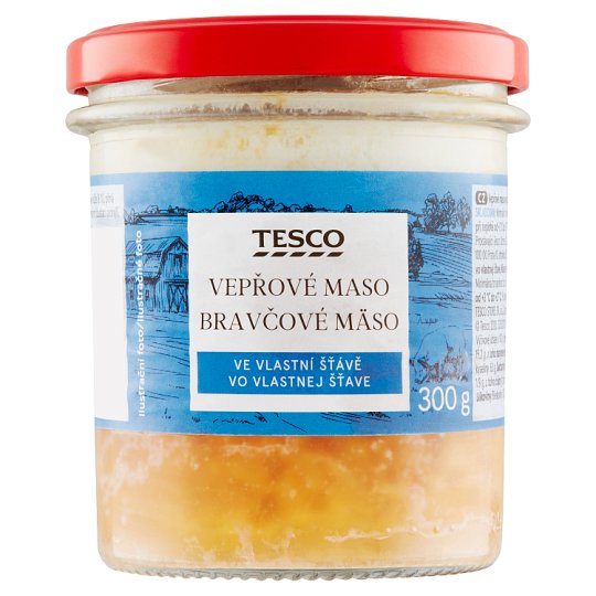 Tesco Vepřové maso ve vlastní šťávě 300g