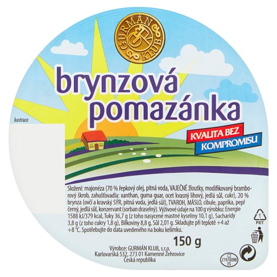 Gurmán Klub Brynzová pomazánka 150g
