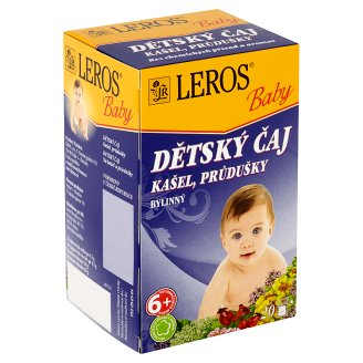 Leros Baby Dětský čaj kašel, průdušky bylinný 20 x 1,5g