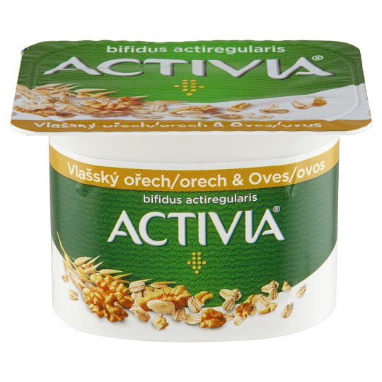 Activia probiotický jogurt vlašský ořech a oves 120g