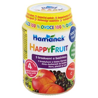 Hamánek Happy Fruit S broskvemi a bezinkou 190g