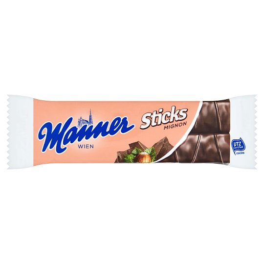 Manner Oplatky s krémovou oříškovou náplní a čokoládovou polevou 30g