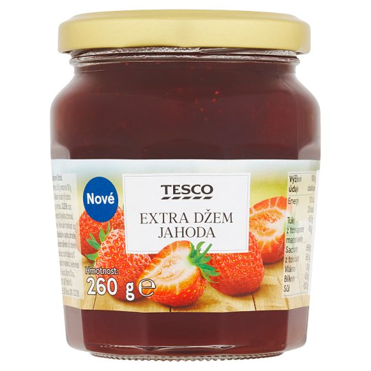 Tesco Extra džem jahoda 260g