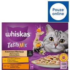 Whiskas Tasty Mix Cream Menu in Juice 12 x 85g (1.02kg)