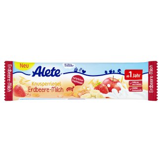 Alete Ovocná tyčinka s jahodami a mlékem 25g