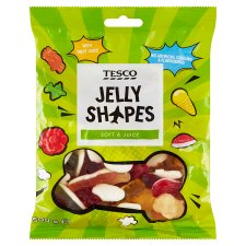 Tesco Jelly Shapes želé s ovocnými příchutěmi 500g