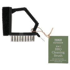 Tesco Outdoor 3 in 1 BBQ Cleaning Brush