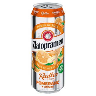 Zlatopramen radler pomeranč a zázvor 0,5l