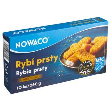 Nowaco Premium Unground Fish Fingers 10 pcs 250g