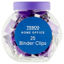 Tesco Home Office Binder Clips 25 pcs