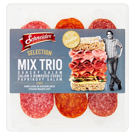 Schneider Selection Mix Trio Salami 100g Tesco Groceries
