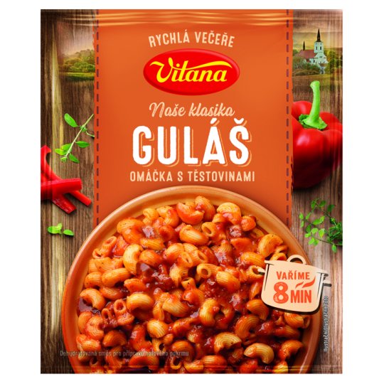 Vitana Máme chuť na... Guláš omáčka s těstovinami 160g