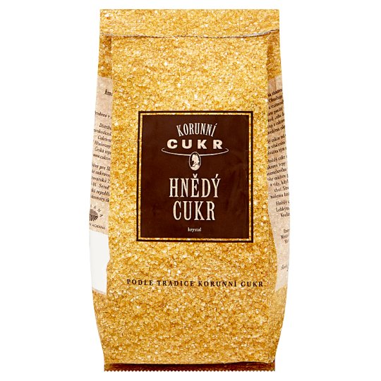 Korunní Cukr Hnědý cukr krystal 500g