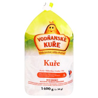 Vodňanské Kuře Bez drobů, kuchané, hluboce zmrazené 1400g