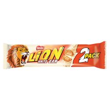 LION WHITE 2Pack, Crispy Wafer with WHite Coating 2 x 30g