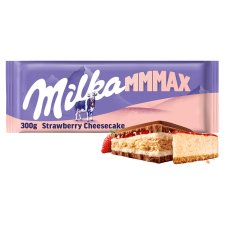 Milka Mmmax Strawberry Cheesecake v mléčné čokoládě 300g