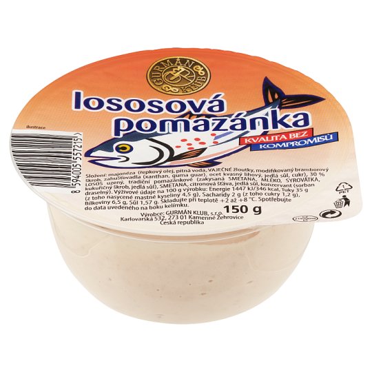 Gurmán Klub Lososová pomazánka 150g