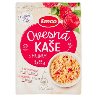 Emco Ovesná kaše s malinami 5 x 55g