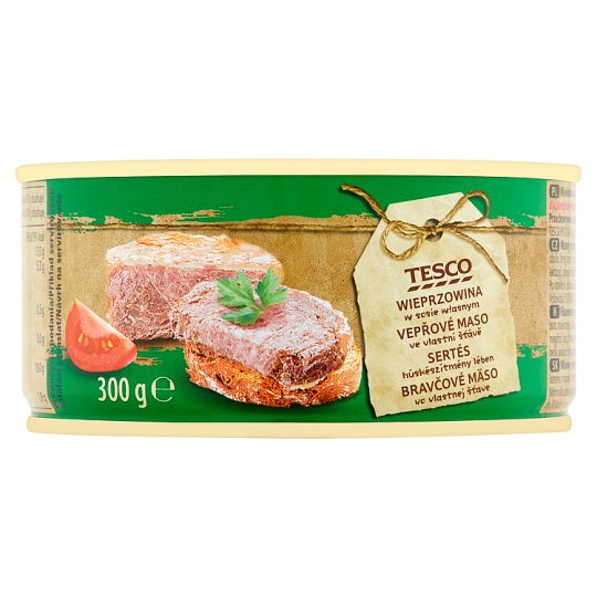 Tesco Vepřové maso ve vlastní šťávě 300g